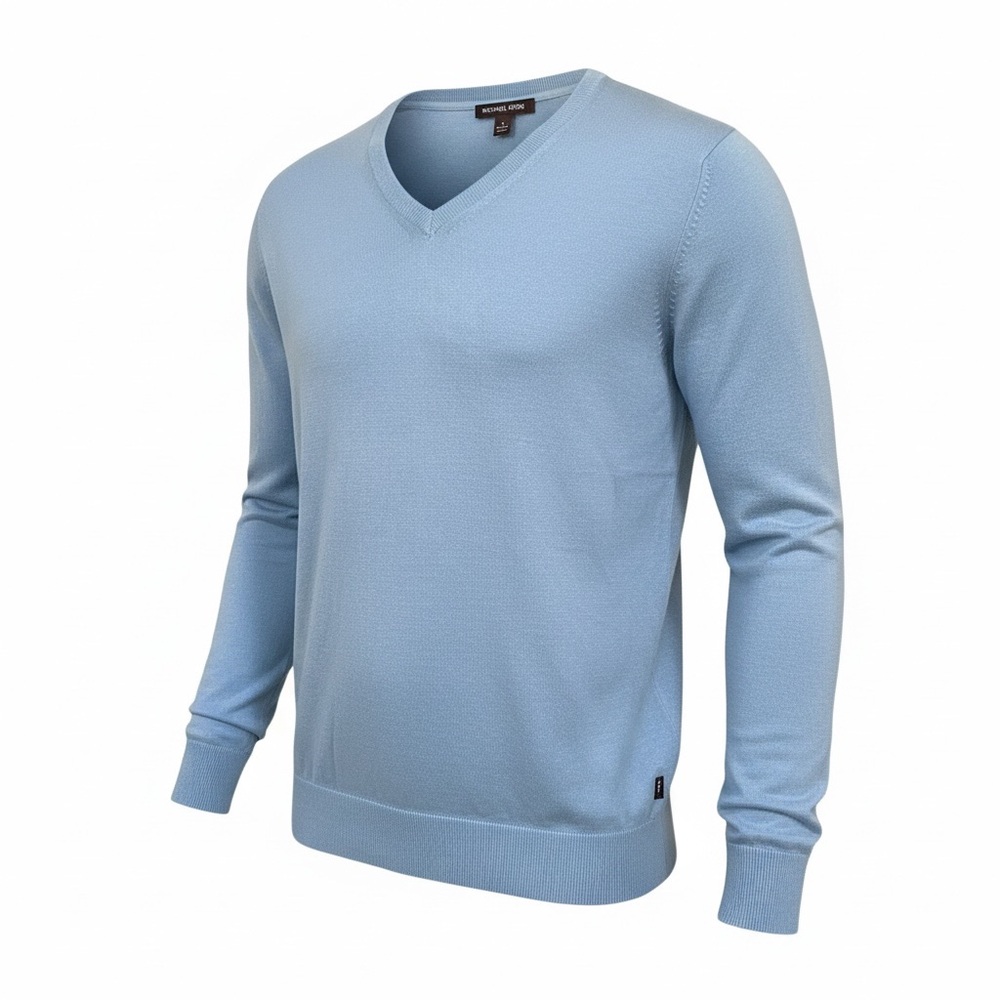 Michael Kors Sky Blue V-Neck Sweater